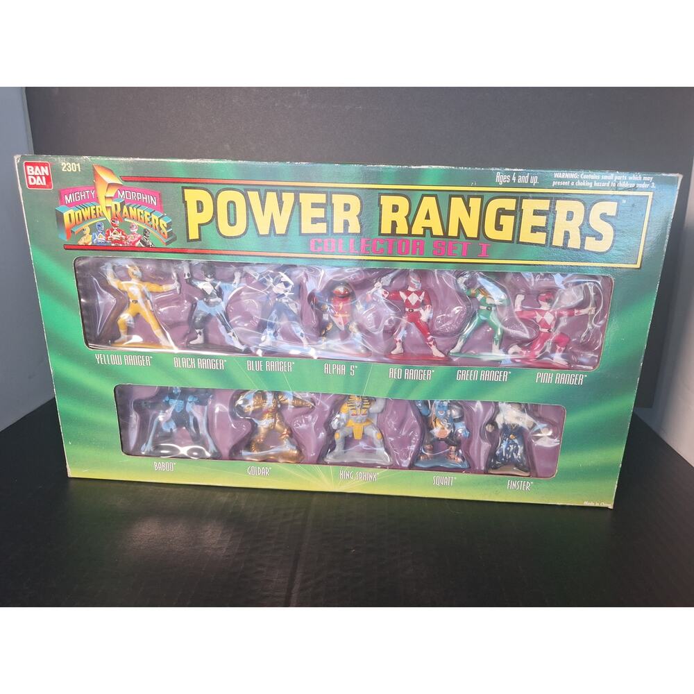 1994 Bandai Mighty Morphin Power Rangers Collector Set I Sealed Boxed- Excellent